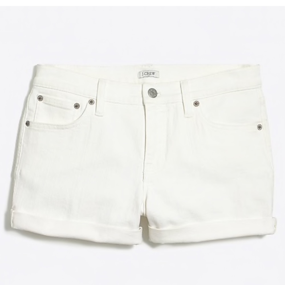 J Crew Denim. City Fit. White Shorts